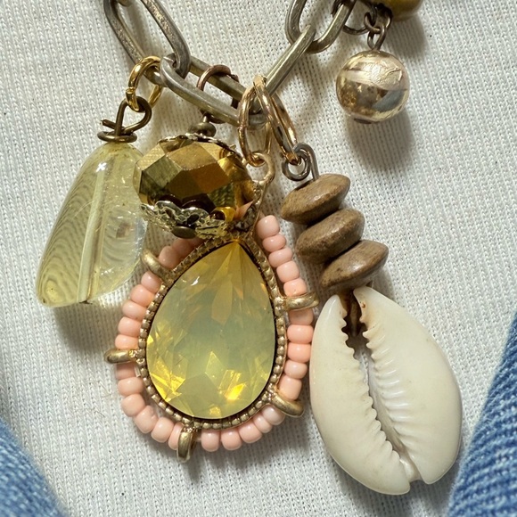 Alquimia Gold and Brown Necklace - Picture 4 of 5